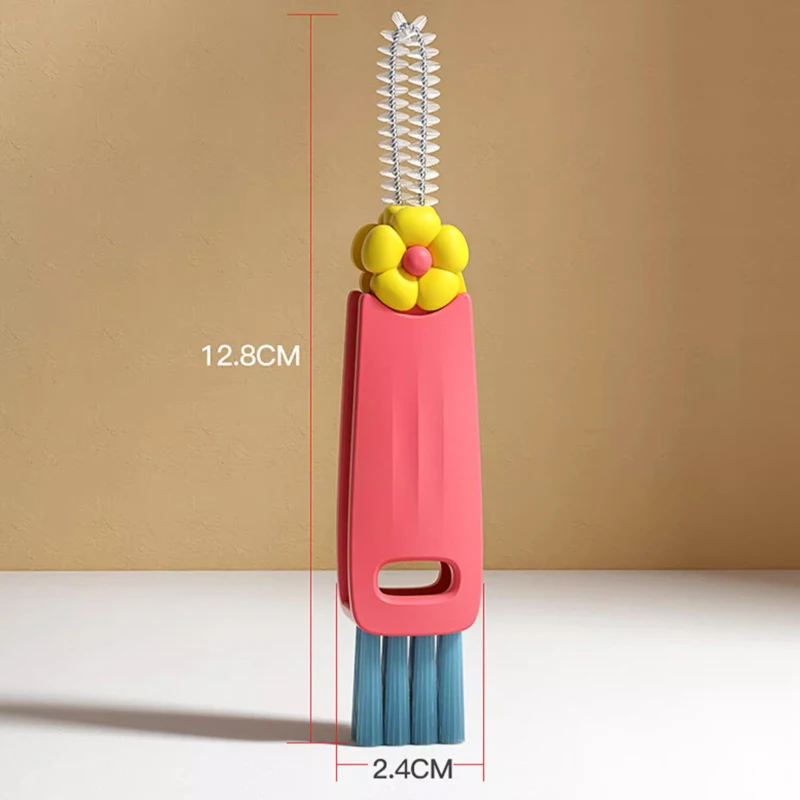 Brosse de Nettoyage 3-en-1 pour Tasses & Bouteilles