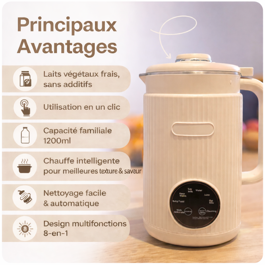 OSEA — Appareil à lait végétal multifonction 8-en-1