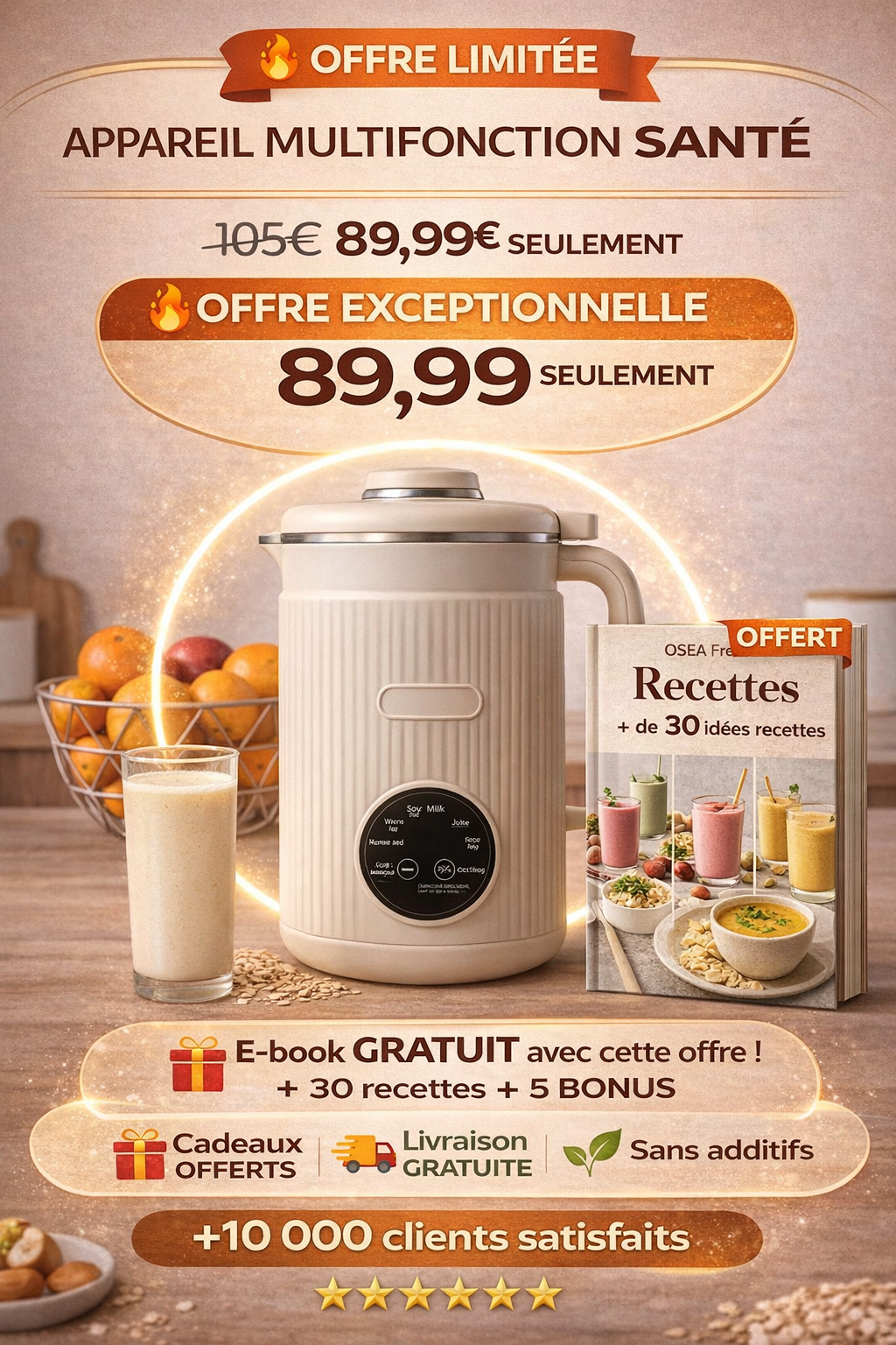 OSEA — Appareil à lait végétal multifonction 8-en-1