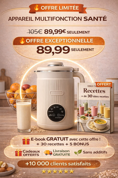 OSEA — Appareil à lait végétal multifonction 8-en-1